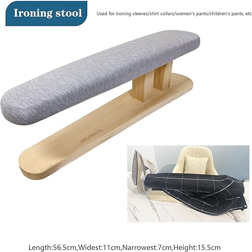 Miniatura 2 de Tabla de planchar de mesa, portátil, con base de madera, para sastrería, hogar, lavandería.