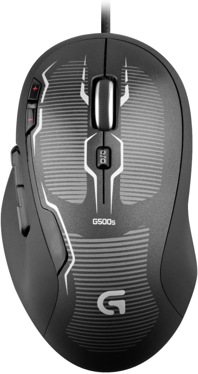 Logitech G500s Laser Gaming Mouse with Adjustable Weight Tuning (Renewed)