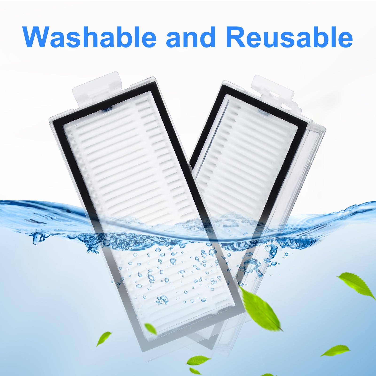 6x HEPA Filter Für Roborock - Waschbare Ersatzfilter Für Q5/Q7/Q8 Max+ & T8 Saugroboter