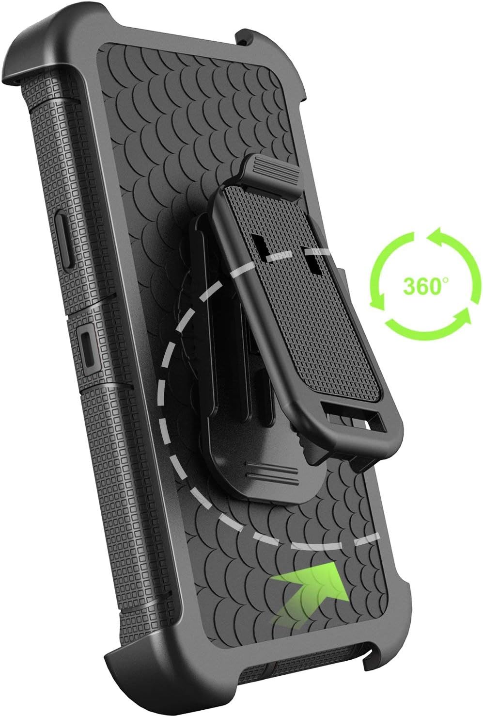Galaxy S9 Plus Case, BENTOBEN Shockproof Heavy Duty Hybrid PC Silicone Full Body Rugged Kickstand Belt Clip Holster Protective Phone Case for Samsung Galaxy S9 Plus Black