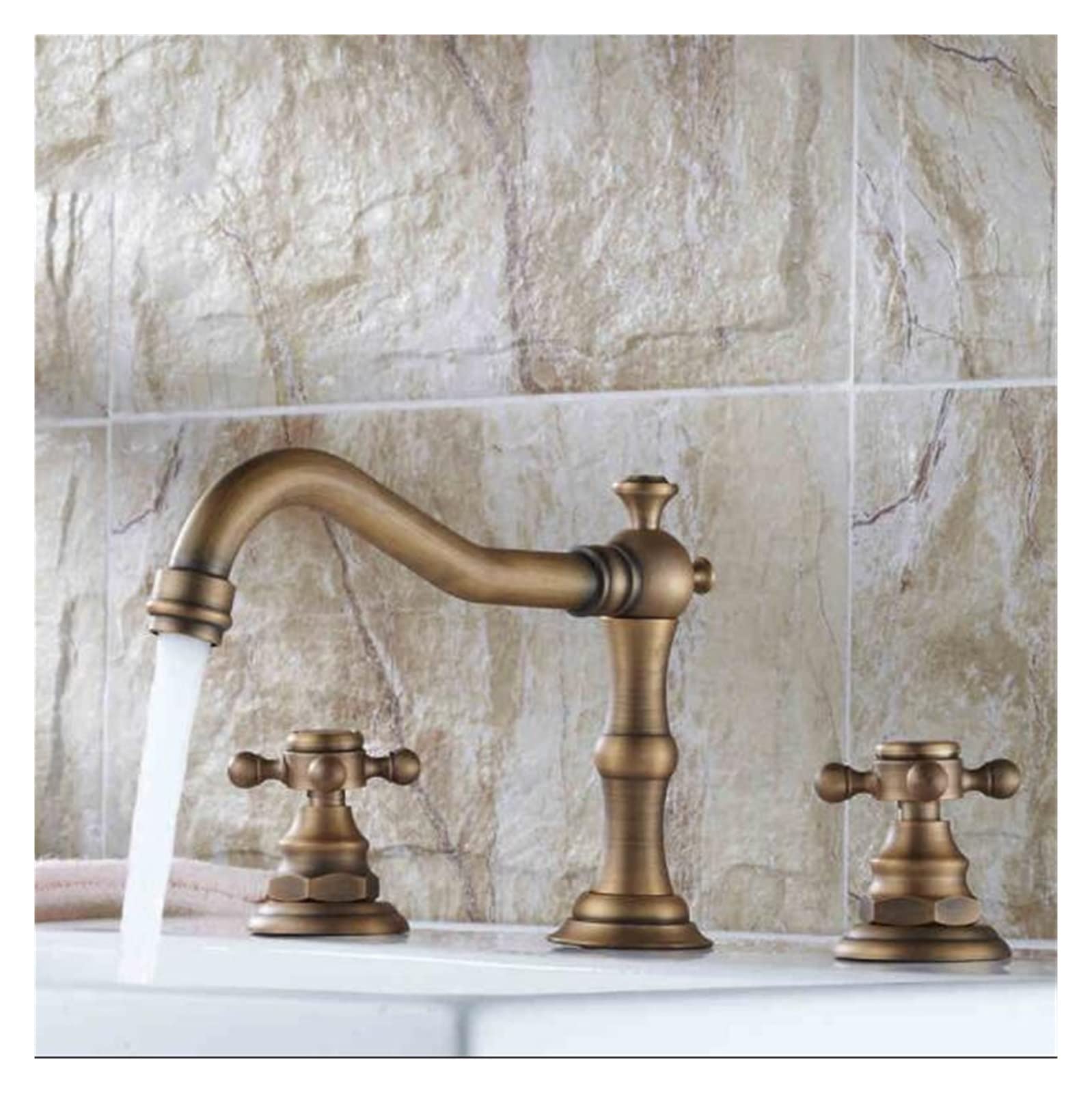 Robinet Mitigeur Lavabo Répandu 8 Pouces pour Rénovation de Salle de Bains