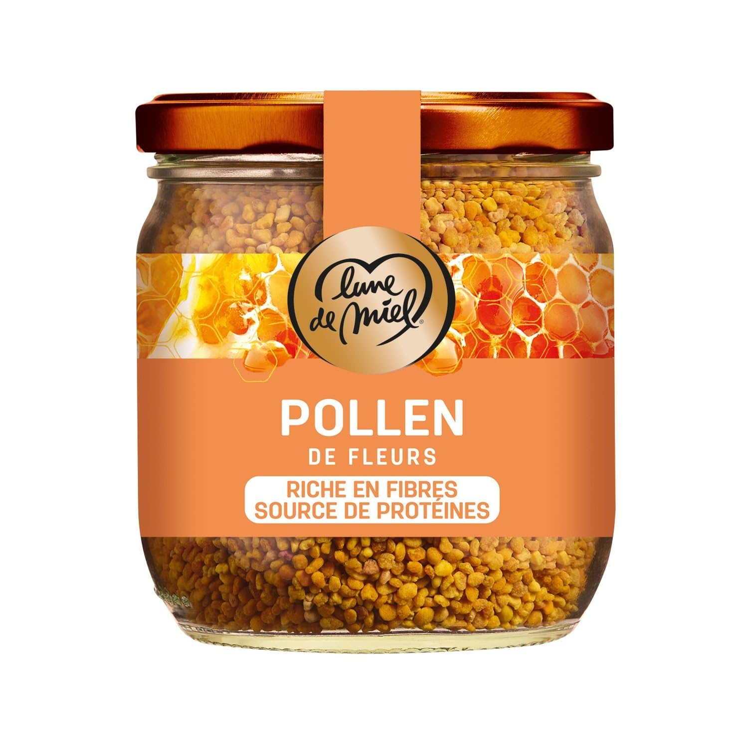 Pollen De Fleurs LUNE DE MIEL - le pot de 250 g Lot De 3 - Par Lot
