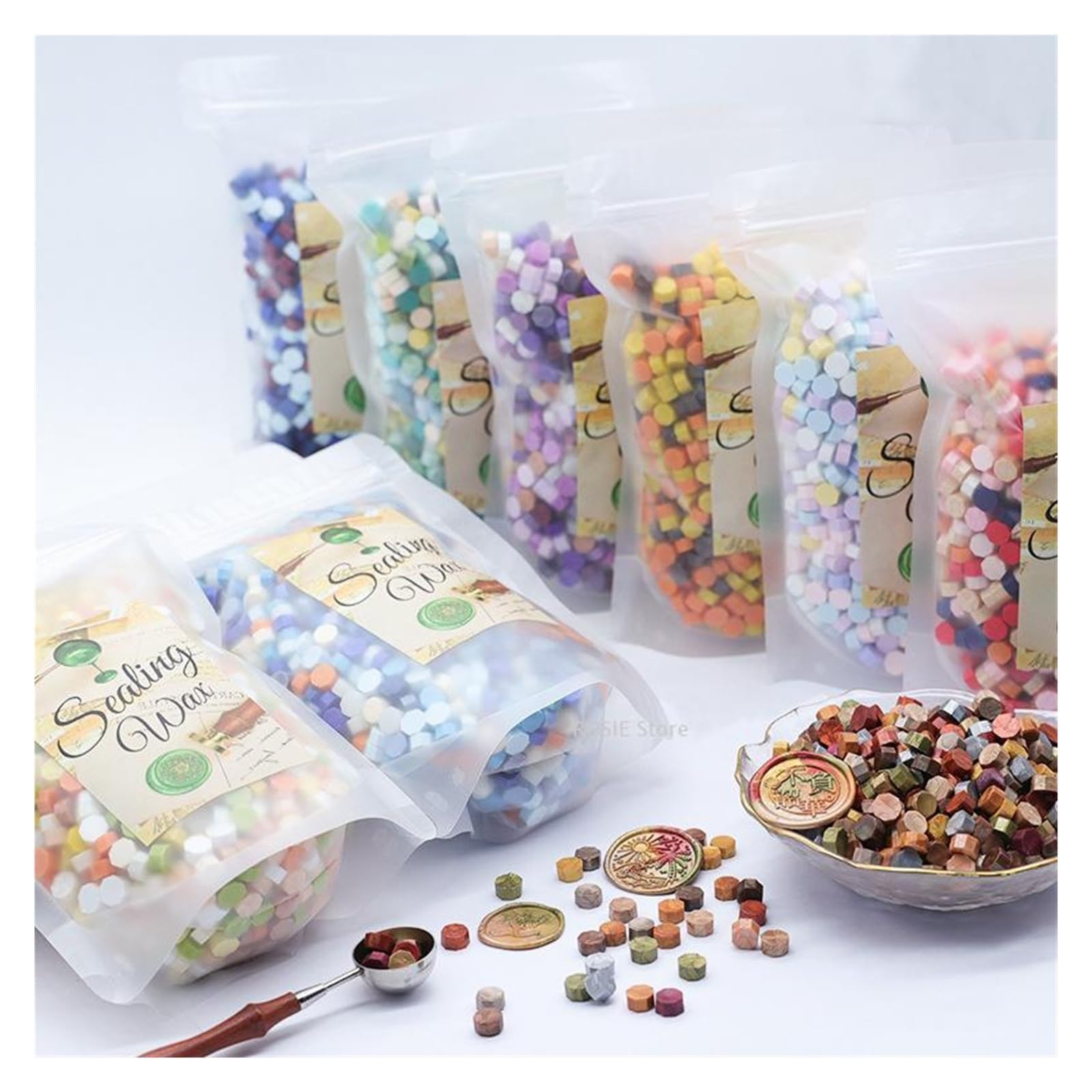 Siegelwachs 1 Kg Lackwachs-Partikel-Siegelstempelperlen-Siegel | DIY-Umschlag for Hochzeitseinladungen(A10)