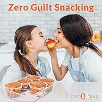 Vista 13 de Carb-o-licious - Deliciosos muffins keto con solo 2 carbohidratos netos cada uno, aperitivo saludable sin azúcar con harina de almendras, el mejor