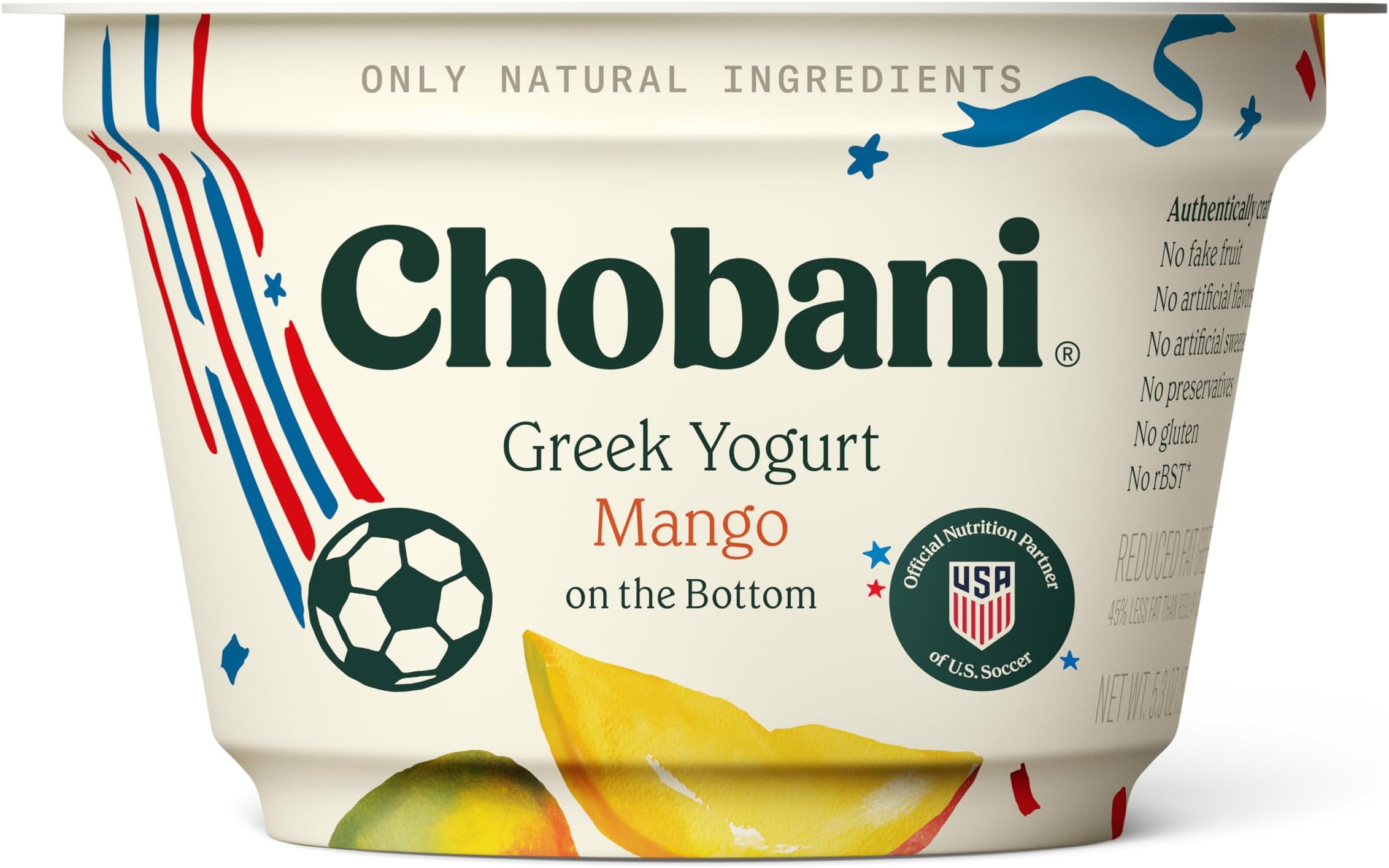 Low-Fat Greek Yogurt Mango on the Bottom 5.3oz