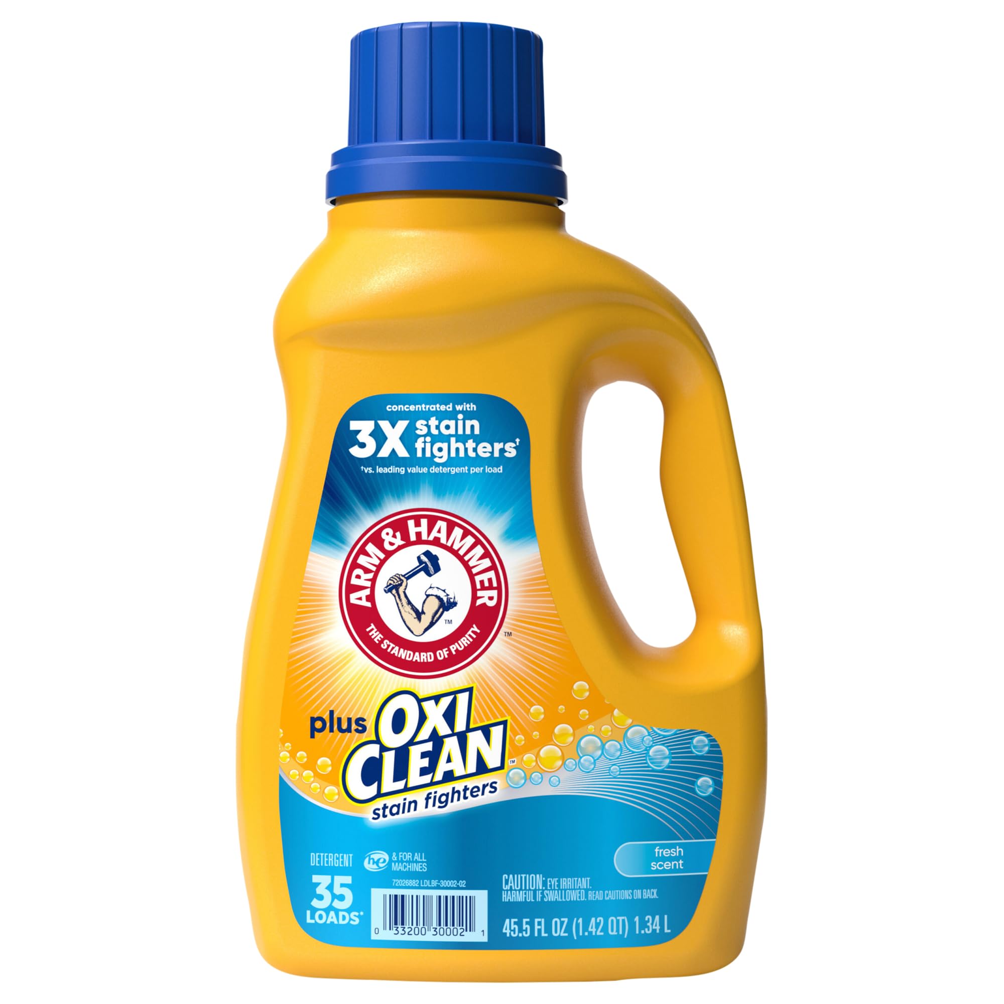 Arm & Hammer, Oxiclean Fresh Scent Liquid Laundry Detergent, 45.5 Fl Oz