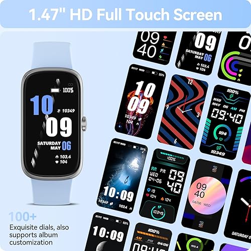 Miniatura 3 de Reloj de seguimiento de actividad física con monitor de sueño de oxígeno en sangre y frecuencia cardíaca, reloj inteligente impermeable IP68,