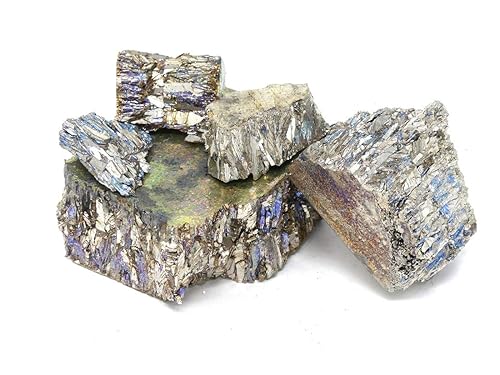 Trozo de bismuto (2 libras | 99.99+% puro) metal de bismuto crudo | Ideal para la fabricación de cristales MS MetalShipper