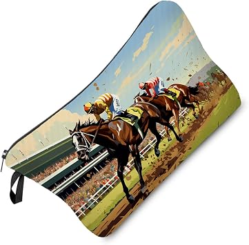 Livel lhood Kentucky Horse Race Cute Small Makeup Bag