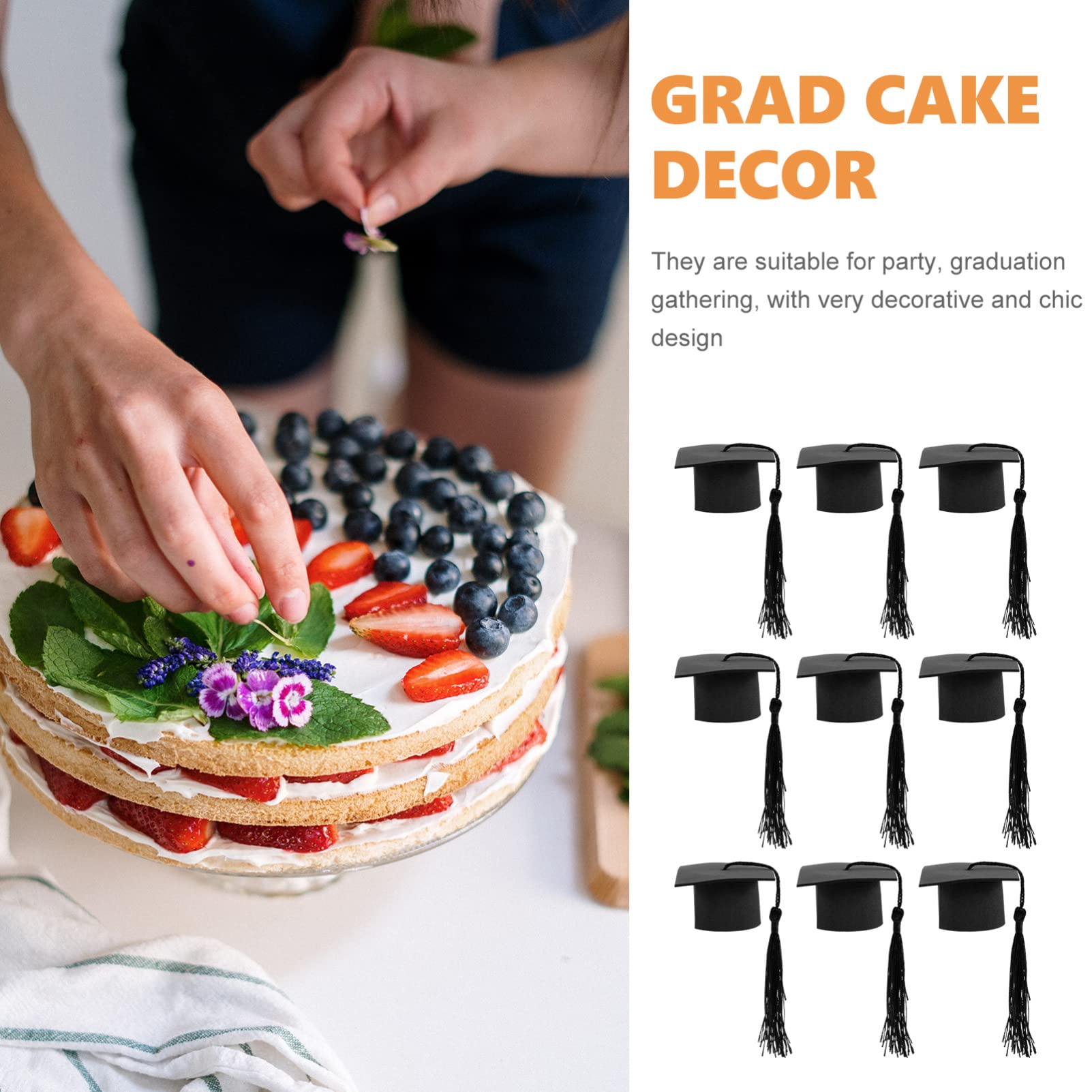 Set 6 decorazioni per Laurea adatte a decorare biscotti o cupcake - Graduation Party - Festa di Laurea - Topper Laurea - Italia