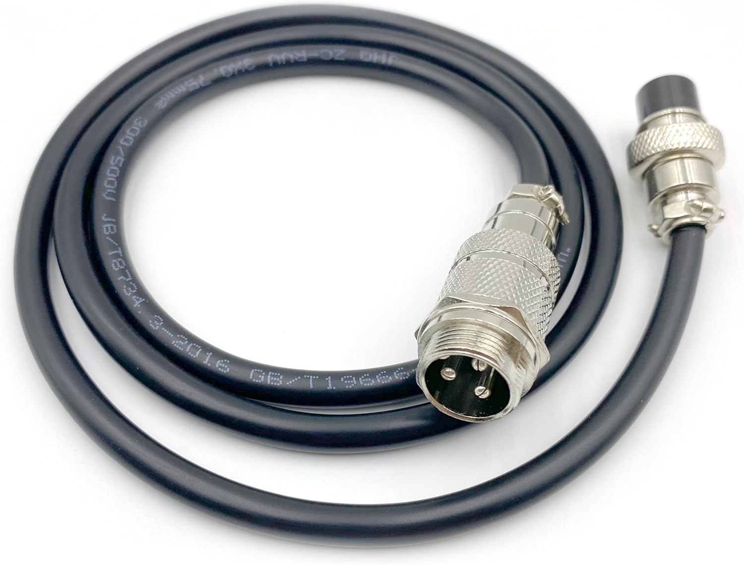 29.53 ft GX16 3 Pin Male to Female Head Aviation Cordset, GX16 3Pins Female to Male Connector Electrical Cable Panel Mount Circular Metal Aviation Adapter Cordset for Ships 18AWG (9meter)