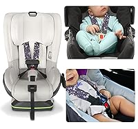 Vista 7 de DILIMI Funda para el cuello del asiento de automóvil para bebé, 2 almohadillas para cinturón de asiento de automóvil, protectores de correa