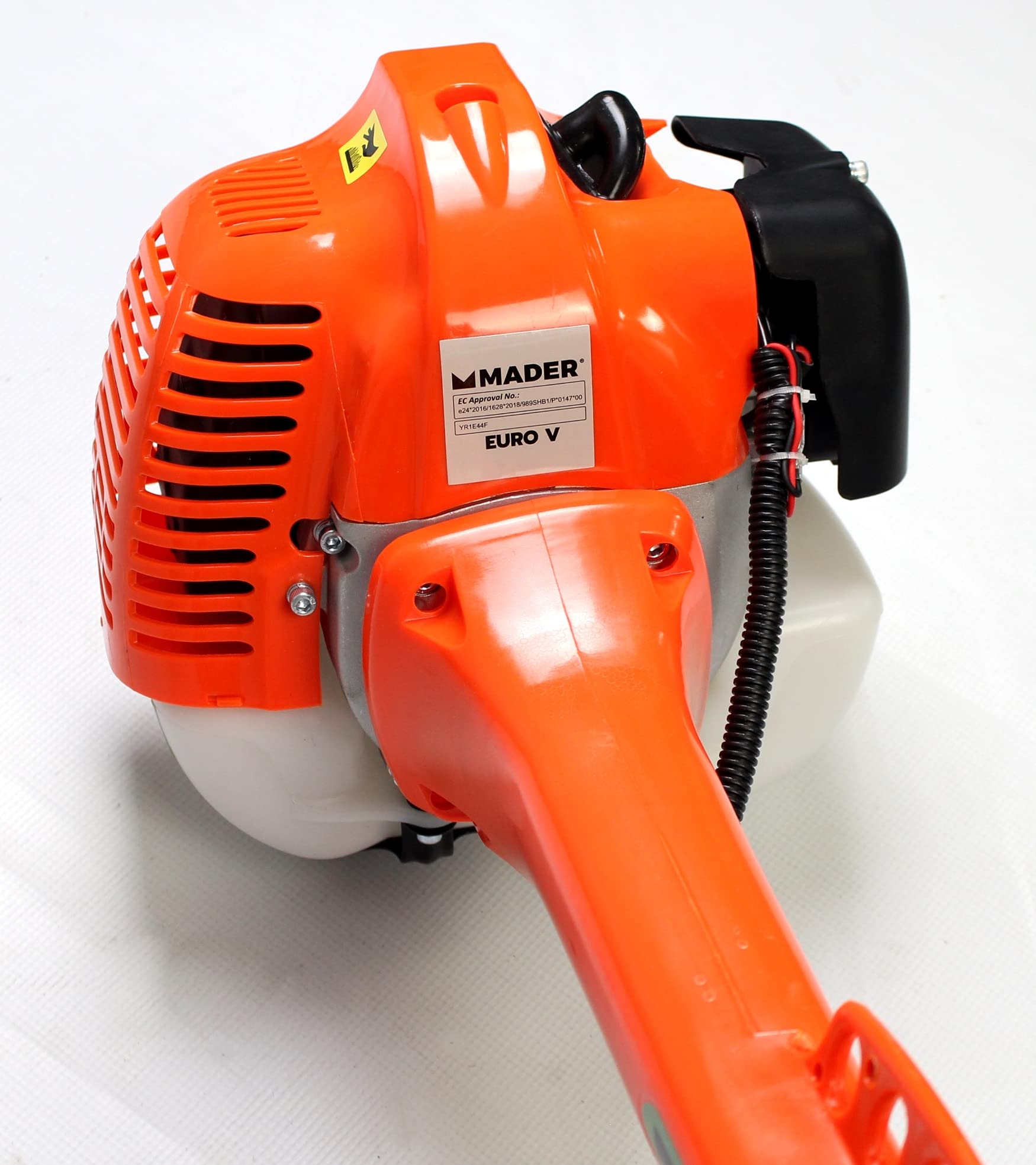Mader Garden Tools 49279 Desbrozadora Antivibración 52cc, 28 mm, Fácil Regulación del Manillar, menor vibración, más conforto