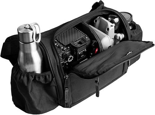 Miniatura 4 de Cangurera multiusos para cámara cruzada en la cintura, para hombres y mujeres, el accesorio definitivo para fotógrafos, viajeros, excursionistas,