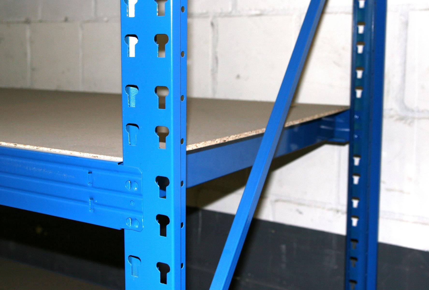 Szagato Weitspannregal Regalsystem 600 kg Grund 200x160x80cm 4 Böden blau