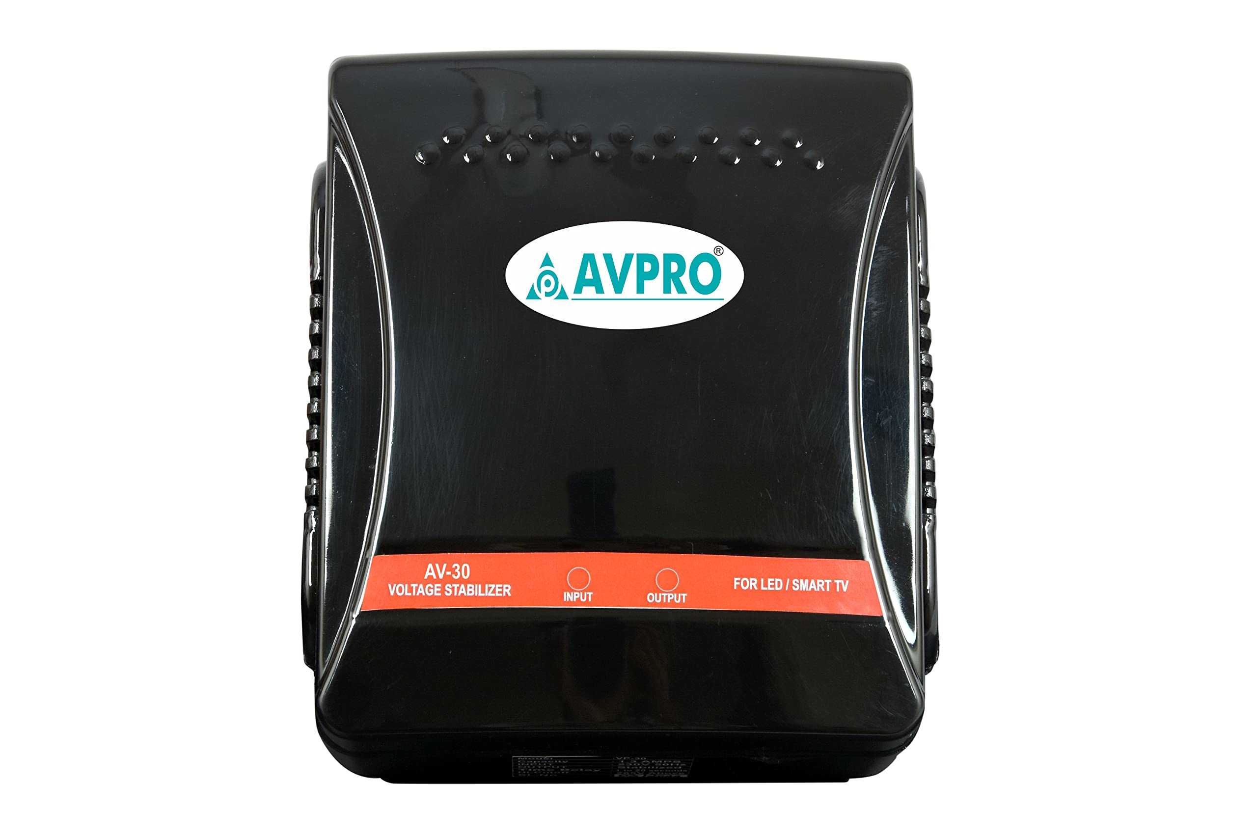 VOLT-PRO Stabilizer for Smart LED TV for Upto 32 inchs+ Set Top Box+Home Theater System, ITDS Technology 100% Copper (Black)