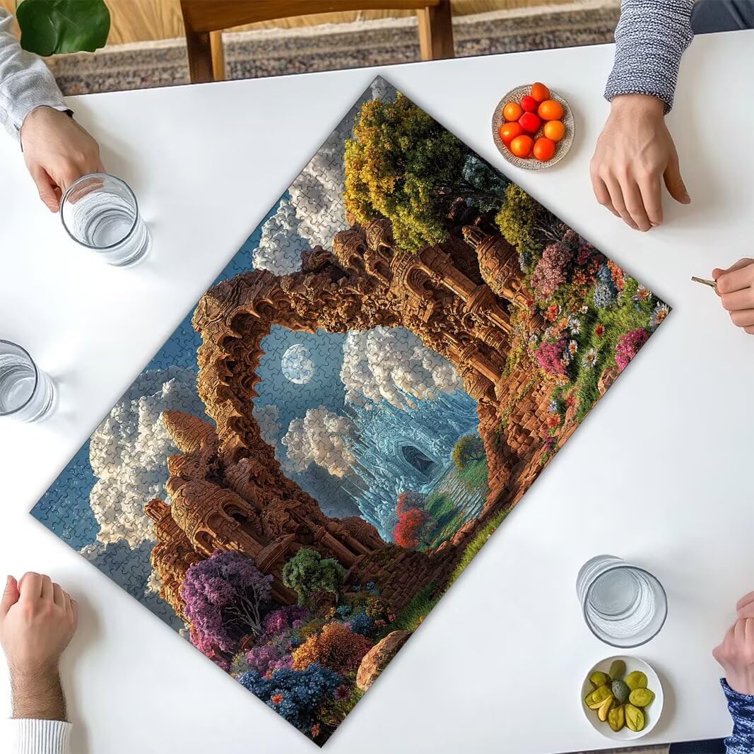 Puzzle 5000 Piezas, Puzzle Paisaje de Madera para Adultos, Regalos -2458