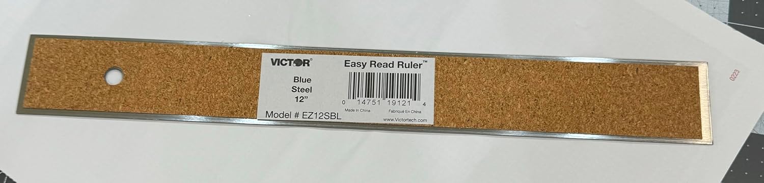 Victor 12-inch stainless steel ruler