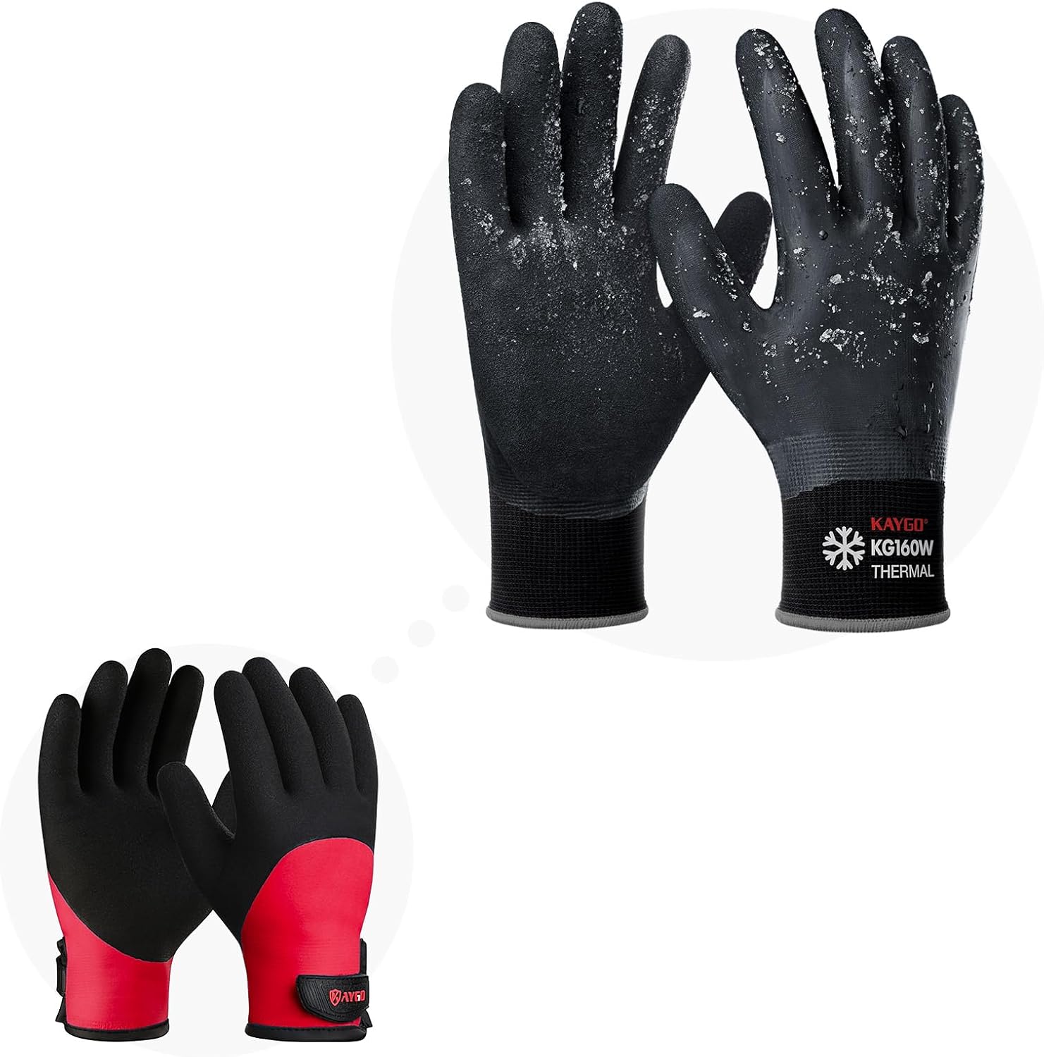 KAYGO Waterproof Thermal Work Gloves for Men and Women, Thermal