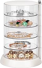 JessLab Organizador de Accesorios para el Cabello, 5 Capas Acrílico Transparente para Horquillas de Niñas Caja de Almacenamiento Clasificada por Capas para Accesorios de Cabello y Pulseras Brazaletes