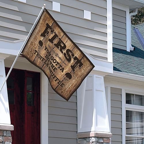 Miniatura 4 de Decoración de cueva para hombre, primero tienes que hacer la trufa, 1 bandera genial para habitación de chicos, decoración de playa para el hogar