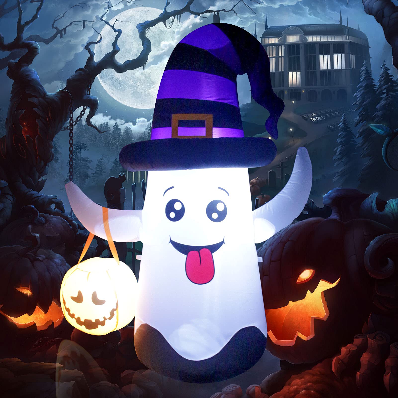 Halloween Blow Up Inflatable for Yard Outdoor Indoor Garden Lawn Decorations