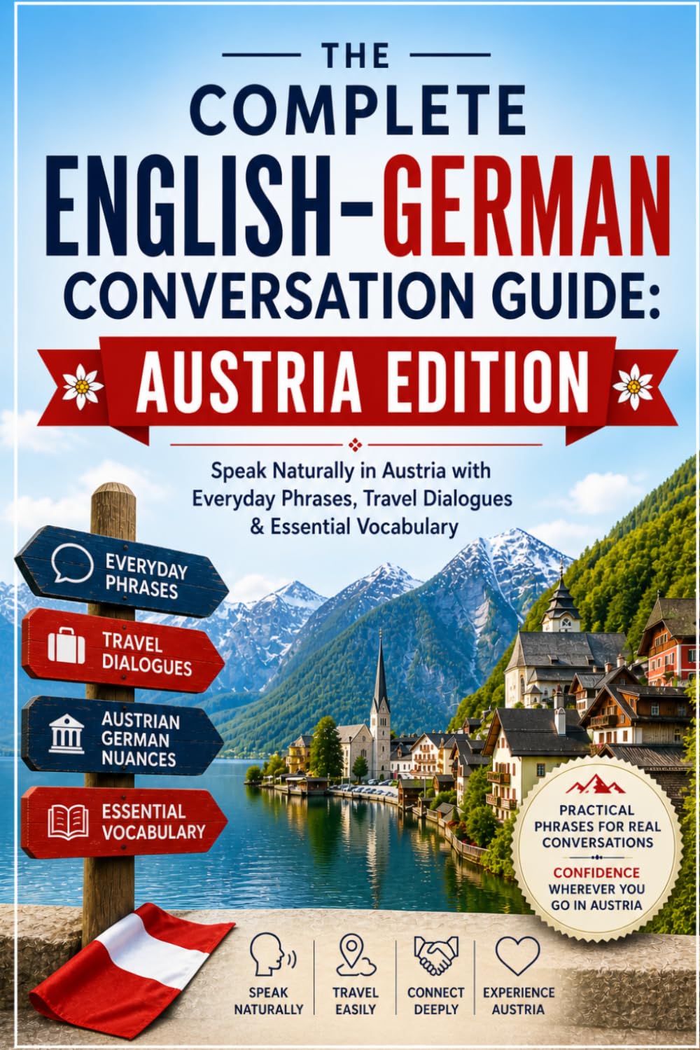 The Complete English–German Conversation Guide: Austria Edition: Speak Naturally in Austria with Everyday Phrases, Travel Dialogues & Essential Vocabulary