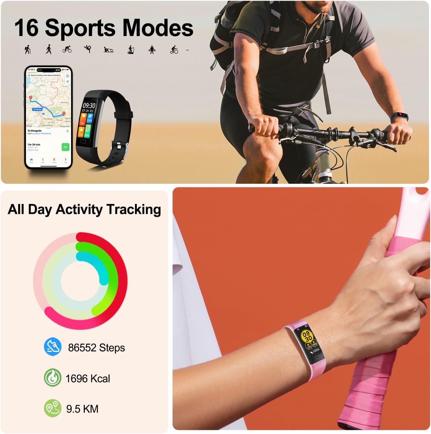 Seven S. P. A. Smartwatch Uomo/Donna Con Cassa In Metallo, Impermeabile IP68, Chiamate, Cardiofrequenzimetro, GPS - 5
