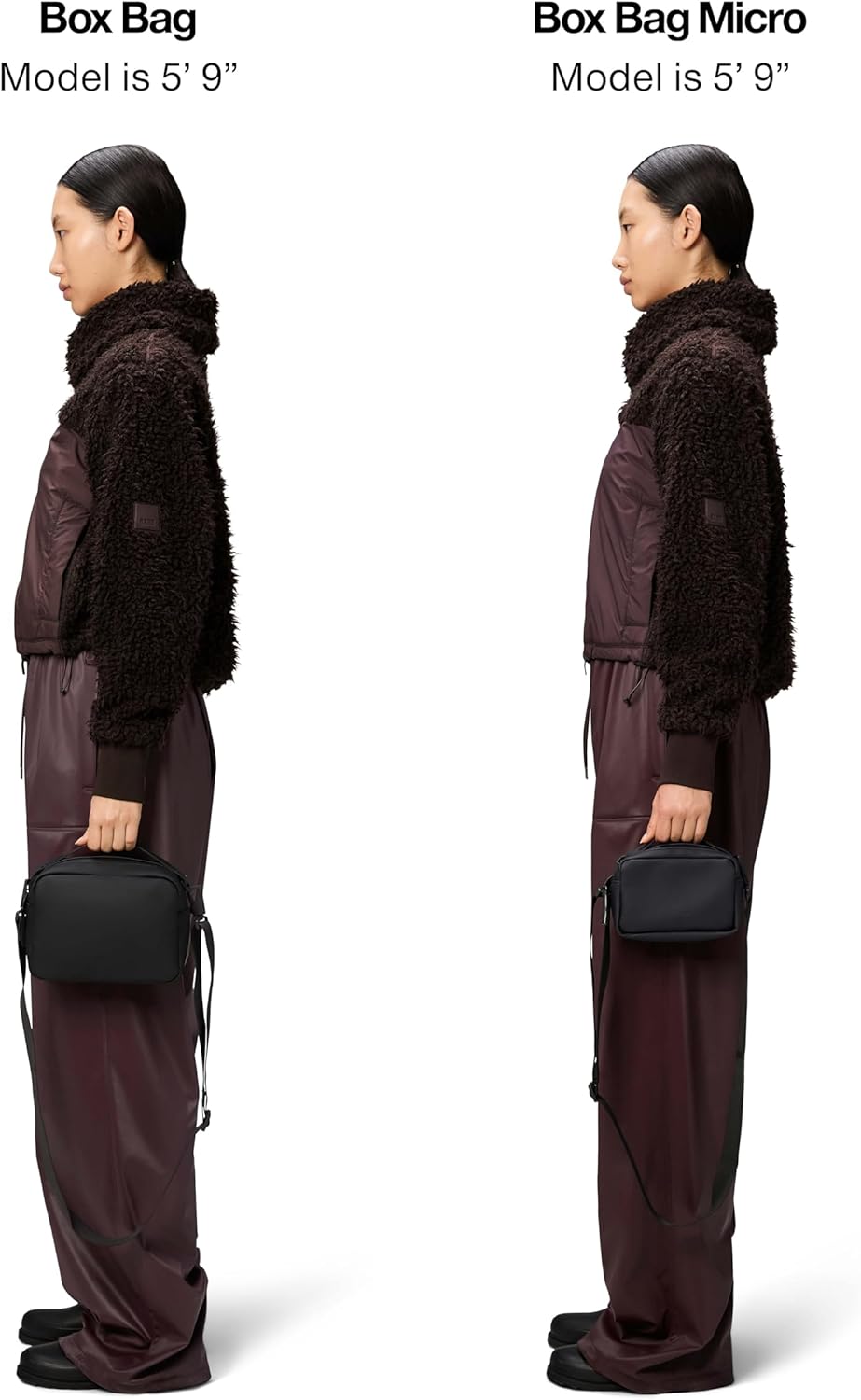 RAINS Unisex Waterproof Crossbody Sling Fanny Bag - Versatile Black Box Bag for Women & Men - Image 8