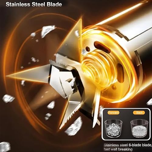 Miniatura 7 de Juicer portátil Batidora de batido USB recargable procesador de alimentos Máquina mezcladora de frutas Mini Juicer Blender Cup 530ML Blanco