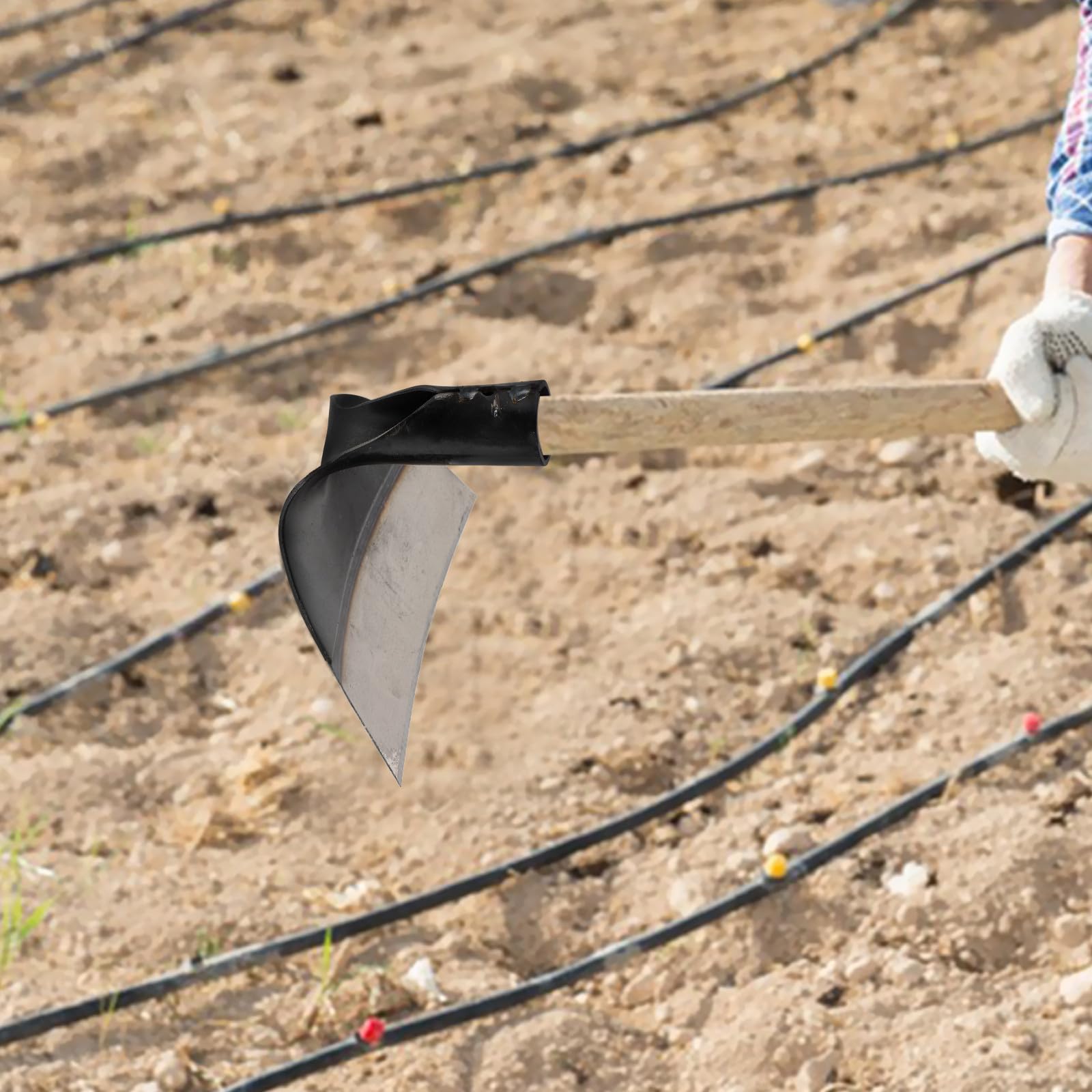 Gartenhacke aus Stahl, Robustes Handwerkzeug für Garten und Obstgärten