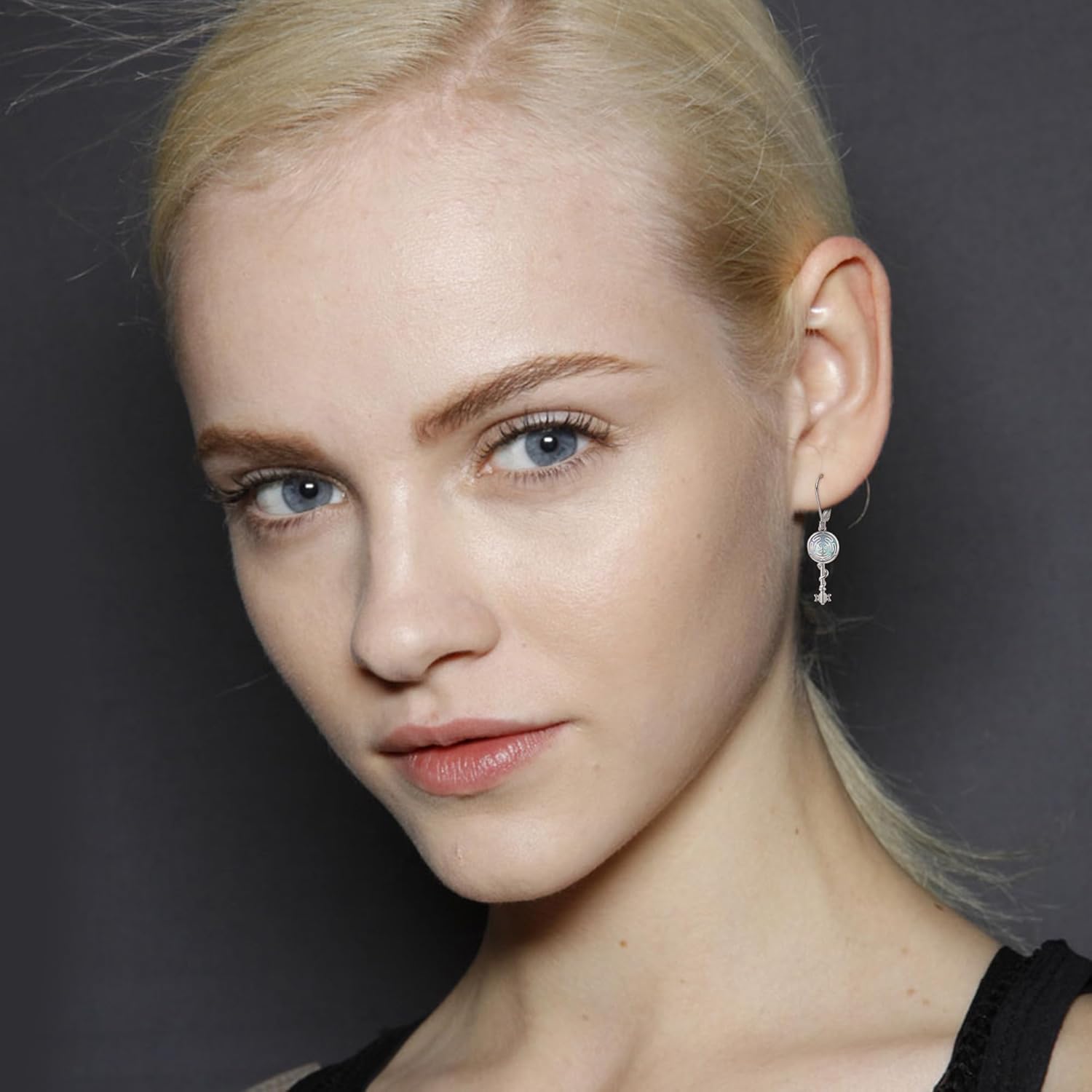 URONE Hecate Earrings 925 Silver Wheel of Hecate Earrings Dangle Goddess Wiccan Earrings Jewelry Gift for Women - Image 2