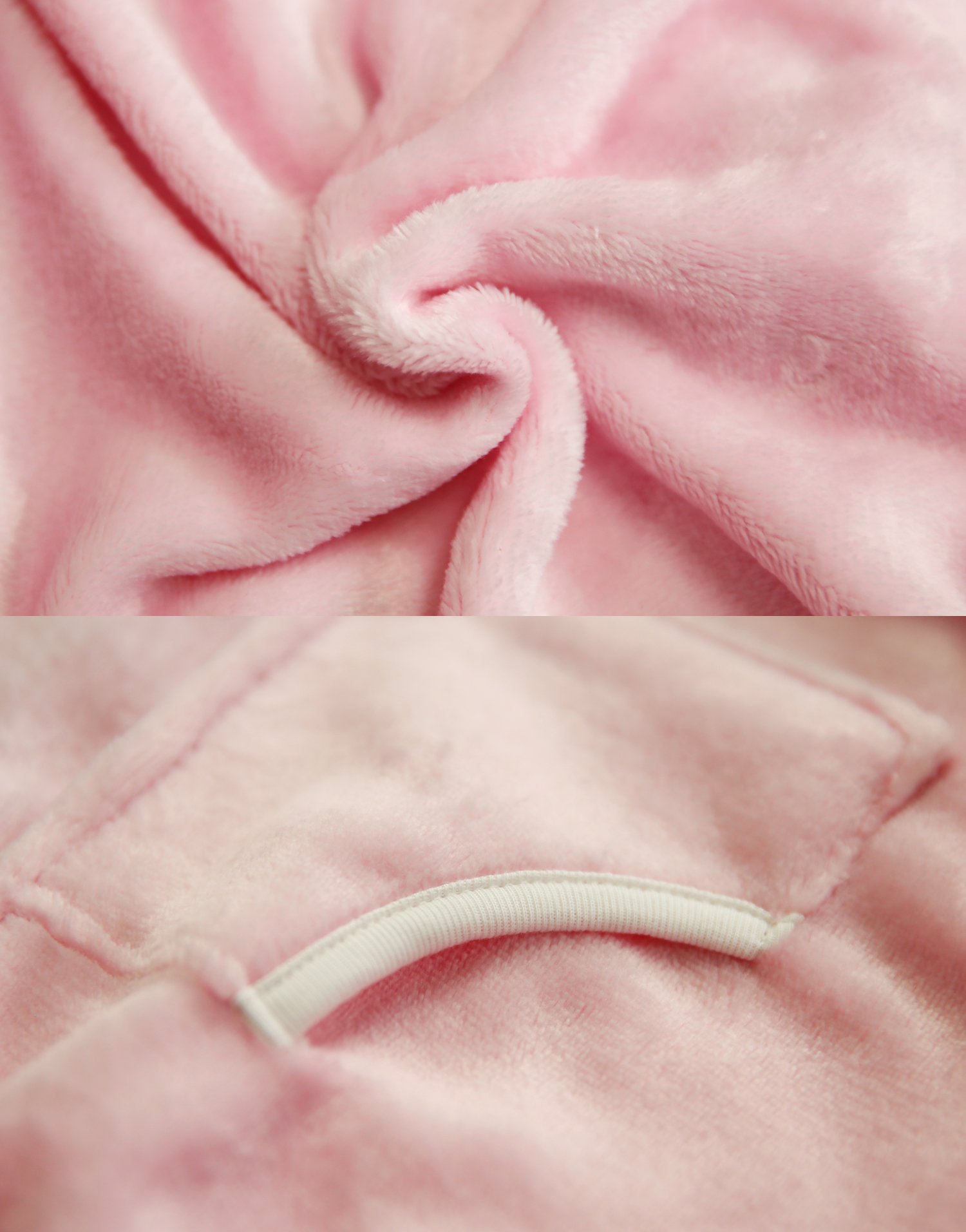 Vaenait Baby Kids Infant Sleeping Bag with Legs TOG 2.0 Soft Plush Fleece Wearable Blanket Pyjamas Pink Angel Sleep M - Image 3