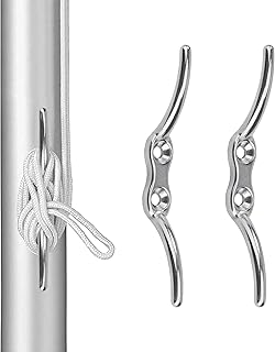 MaoXinTek Bitta per Barche, 150mm Gancio Asta per Bandiera Barche Gancio in Acciaio Inossidabile 316, Bitte di ormeggio per Barca Adatte per Alberi in scuole e Navi(2pcs)