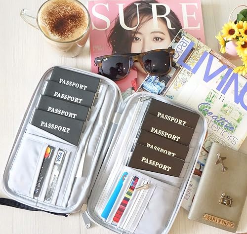 Miniatura 8 de ARTOS Carpeta de viaje para organizador de documentos, Negro -, Cartera Rfid