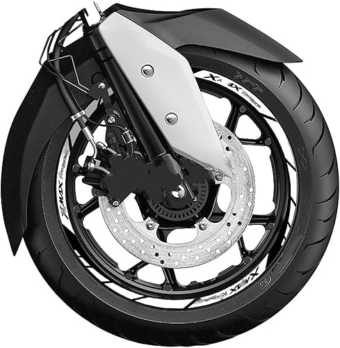 Adhesivo reflectante para rueda de motocicleta Y&AMAHA para X & max 125 250 300 2023, calcomanía reflectante para llanta de motocicleta, cinta de