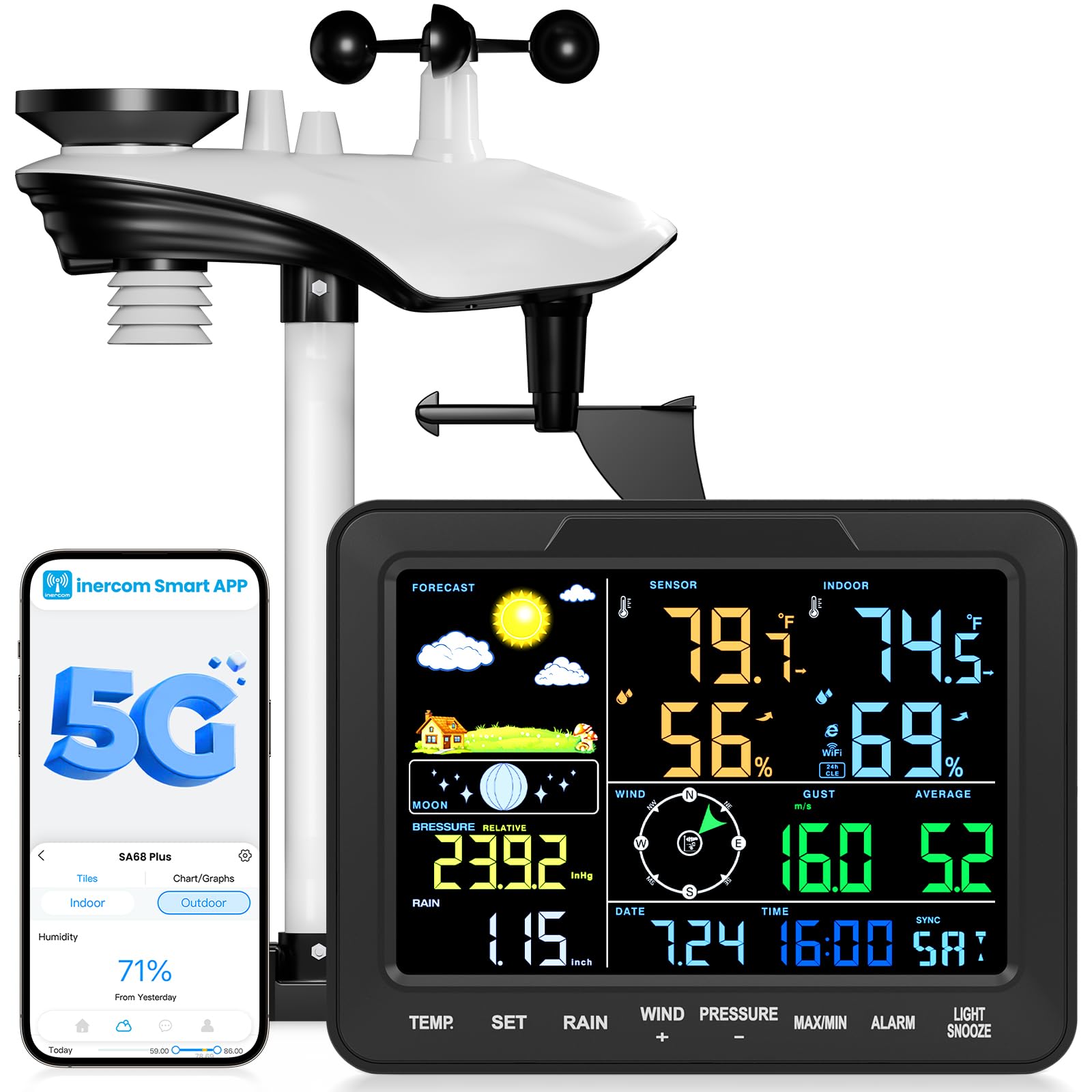 Photo 1 of InfiSync WiFi Weather Station with Touchscreen