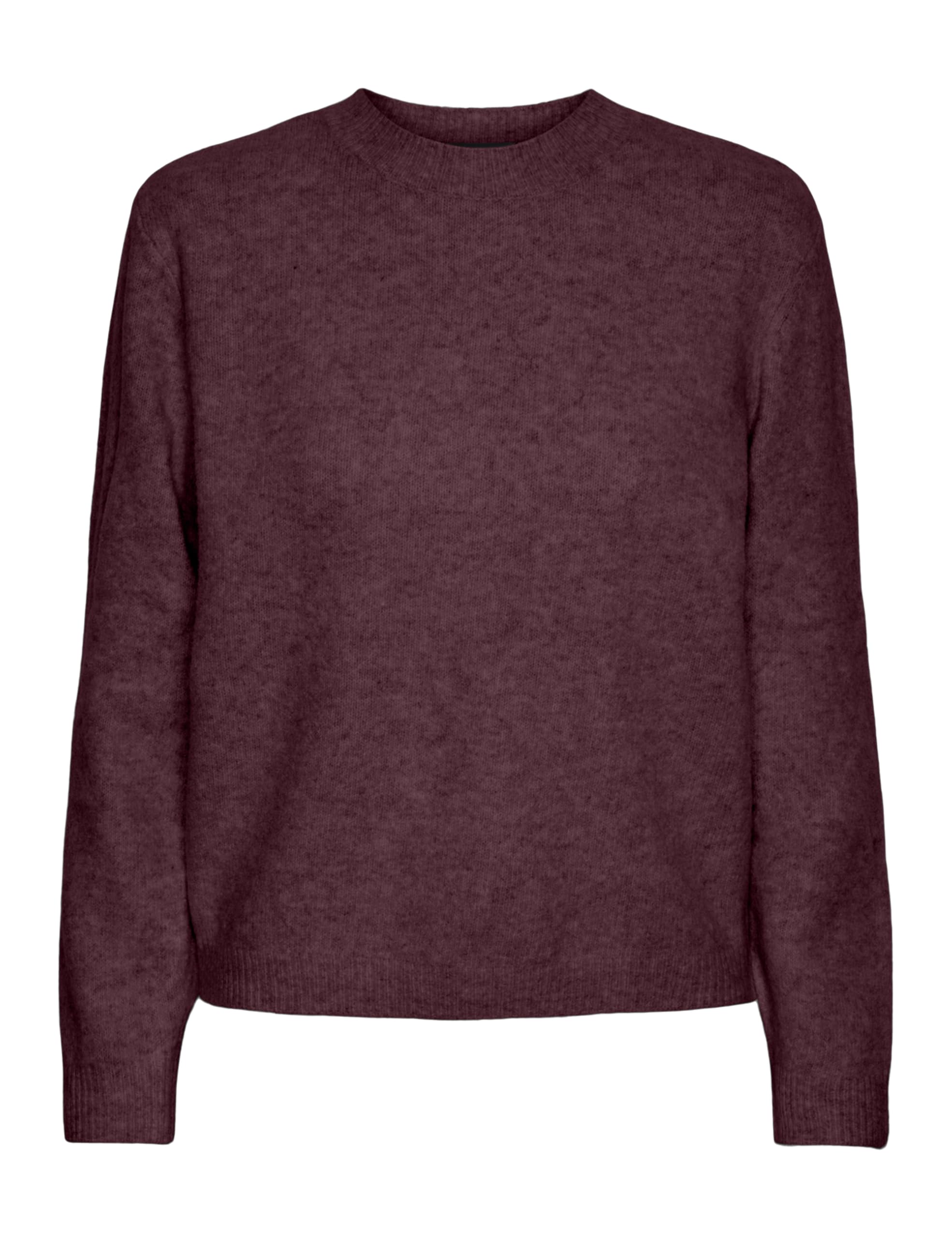 PIECES Pcemma LS O-Neck Knit Pwp BC, Tawny Port, L