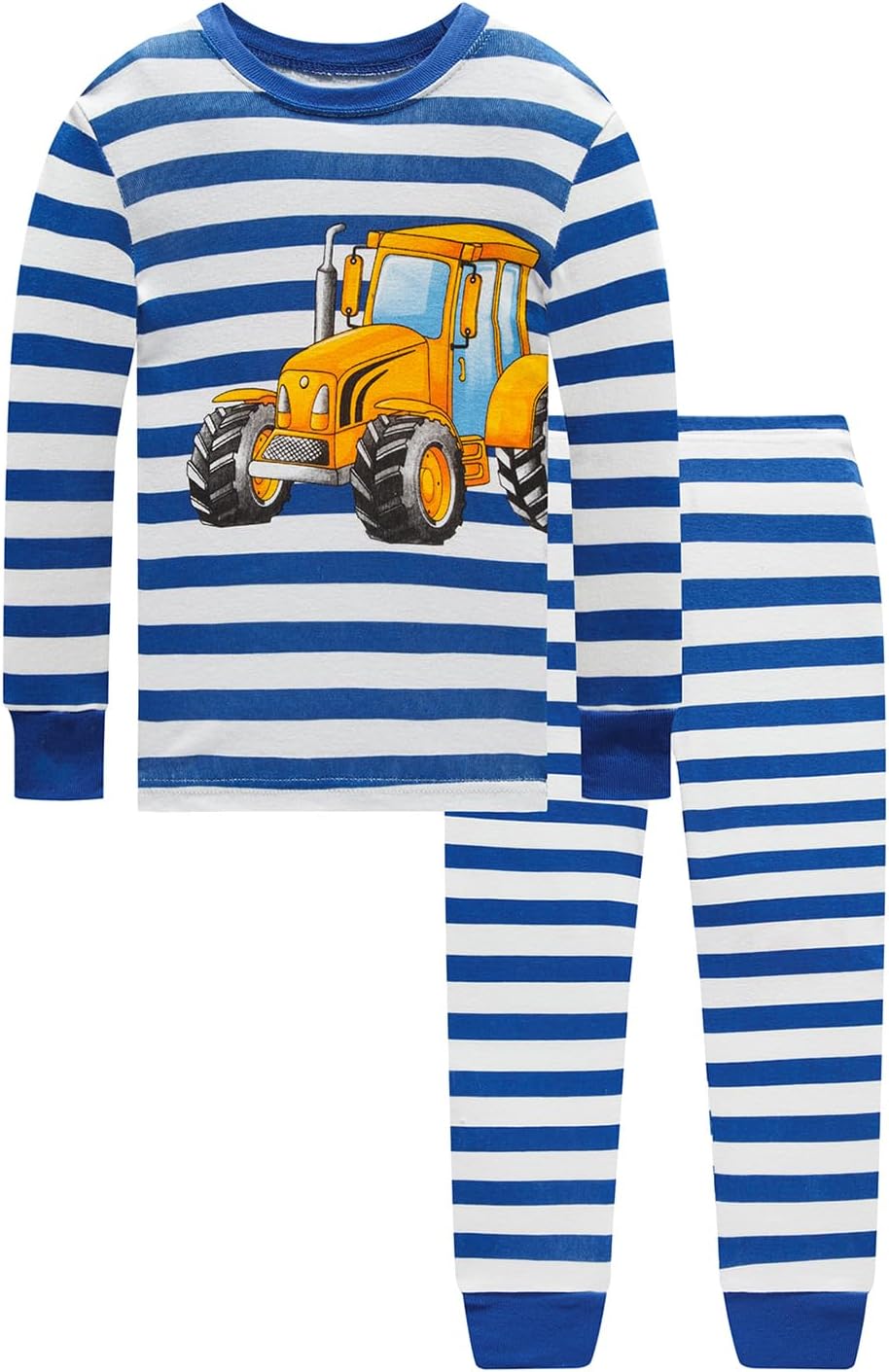 Cotton 4 Piece Pajamas Boys Long Sleeve Sets Toddler Boys Pjs Kids Sleepwear Sets - Image 2