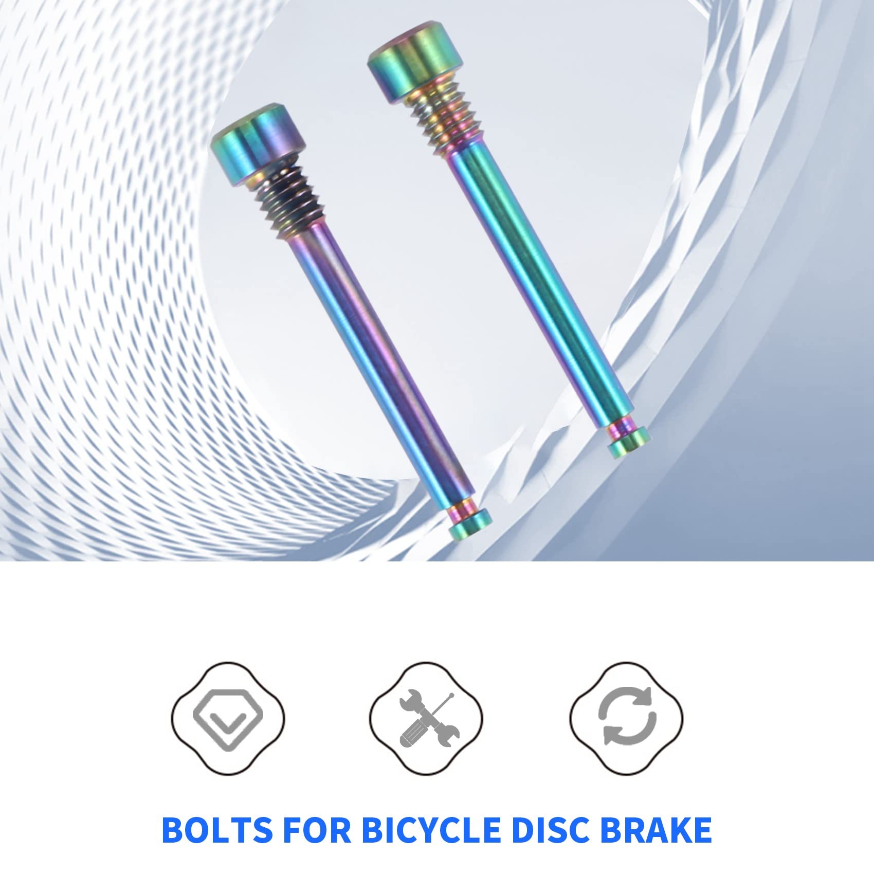Xeodaun Titanium Bolts for Bicycle Disc Brake Pad Threaded Pin