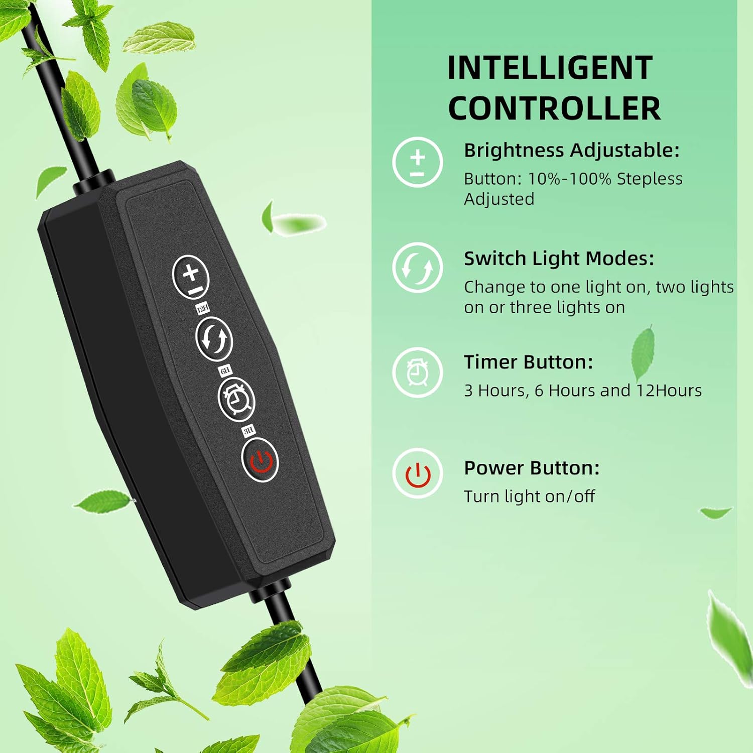 Full Spectrum Plant Grow Light LED Growing Lamp Plant Lights for Indoor Plants with Timing Function : Patio, Lawn & Garden