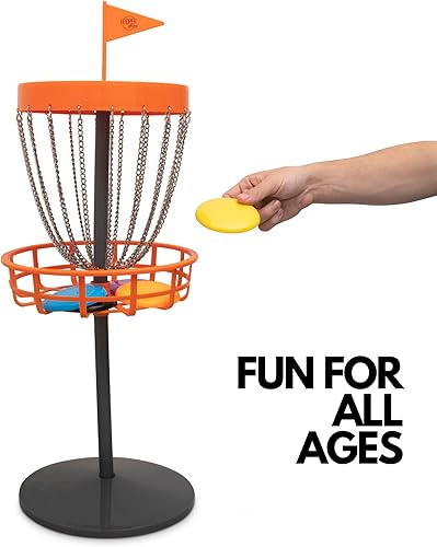Miniatura 6 de Hooper Skies Mini cesta de golf de disco  Juego de juego de golf de disco de 30 pulgadas con 5 mini discos  Completo con una bolsa de almacenamiento
