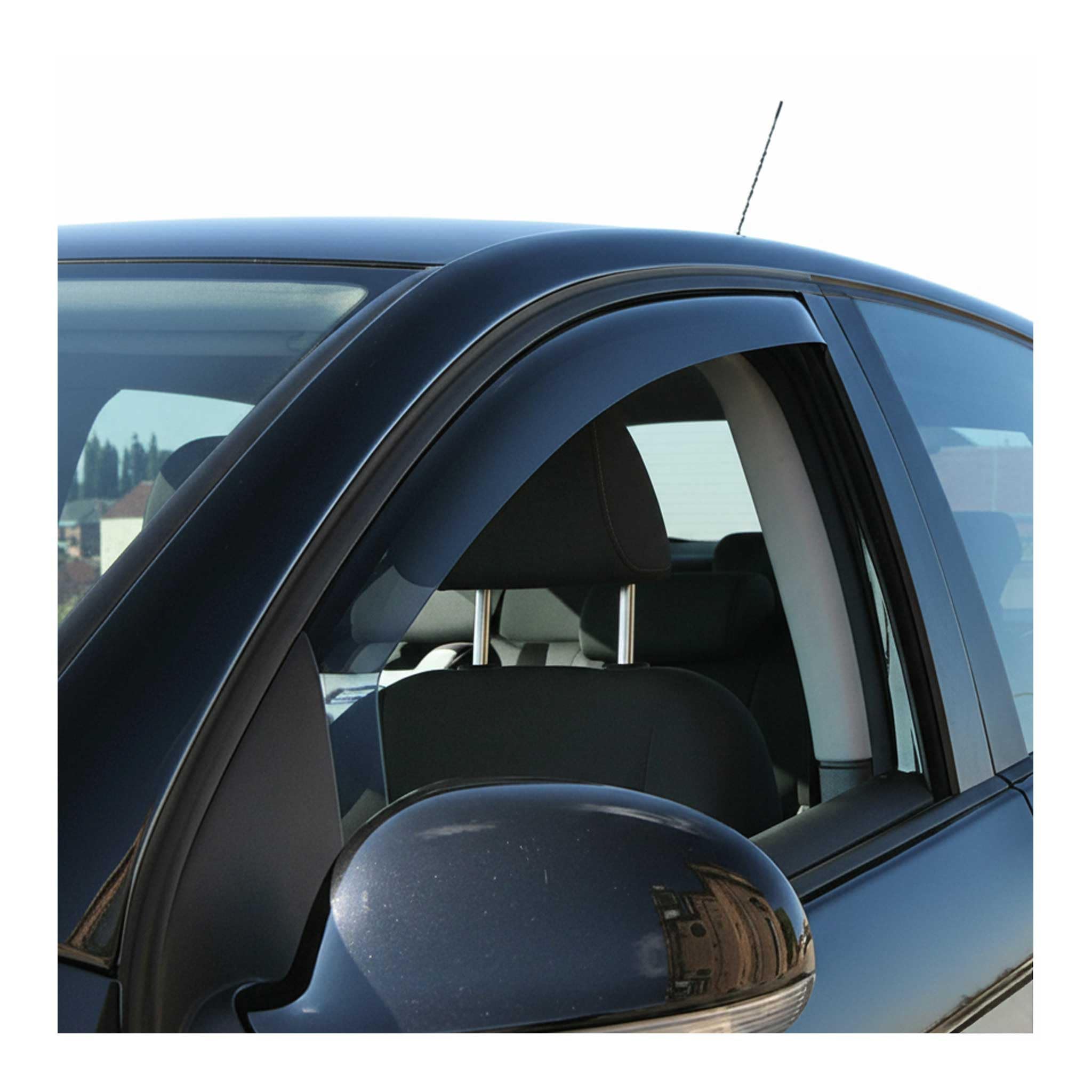 OMAC Windabweiser Regenabweiser kompatibel mit Citroen C5 Aircross 2018-2025 Dunkel Acryl 2tlg