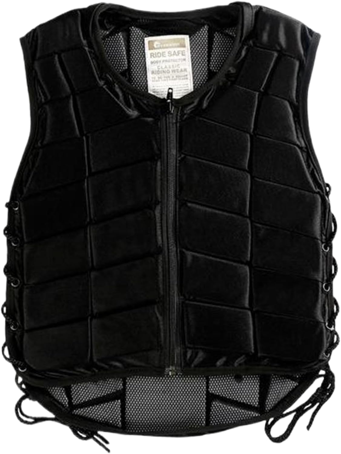Horse Riding Vest Protective Shock Absorption Armor Vest with Zipper Equestrian Vest for Women