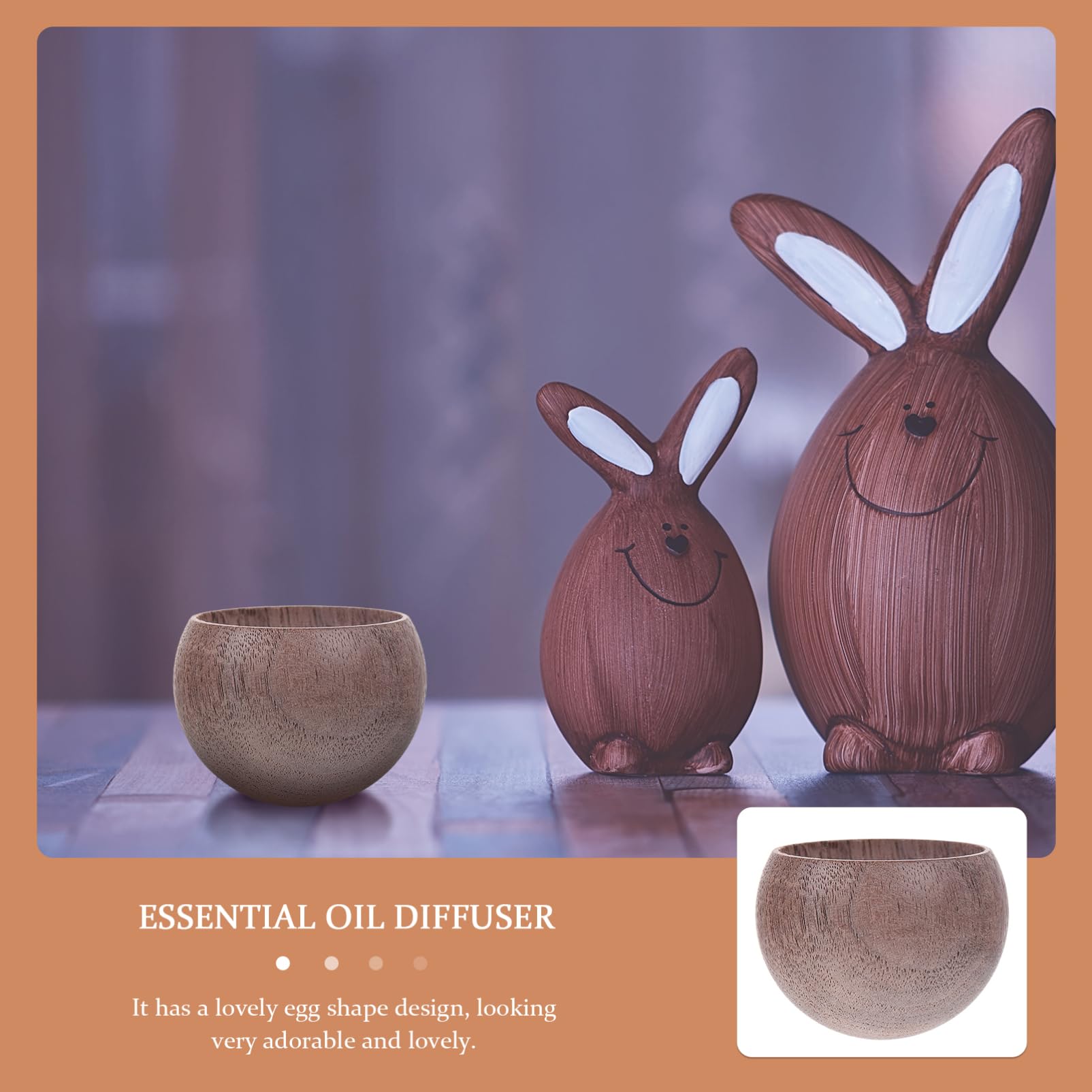 PRETYZOOM 3 STK Diffusor bürogadges Wohnzimmer Dekoration duftsteine duft Diffuser airpurifyer Holzkohle Verbrennung Weihrauch Wärmer Hausnuss-Duft-Tool Holzverzierung Nussbaum Dark Grey
