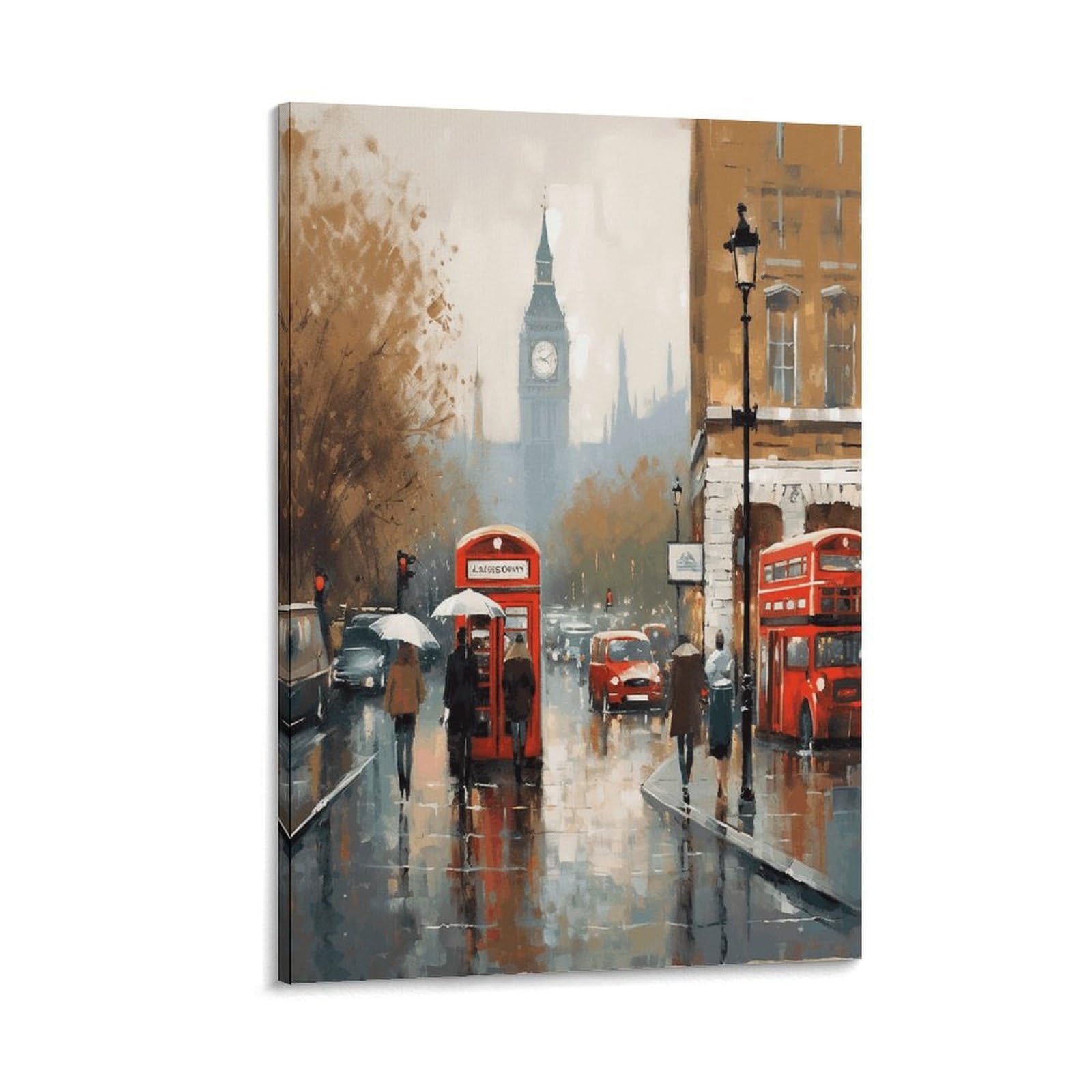 VstaDank London Impression Canvas Wall Art on Canvas Prints Artwork Exquisite Decor Artwork Hang Wall Picture Hangable Decor Painting Picture Printed Poster Art for Home Decor 20x30inch(50x75cm)