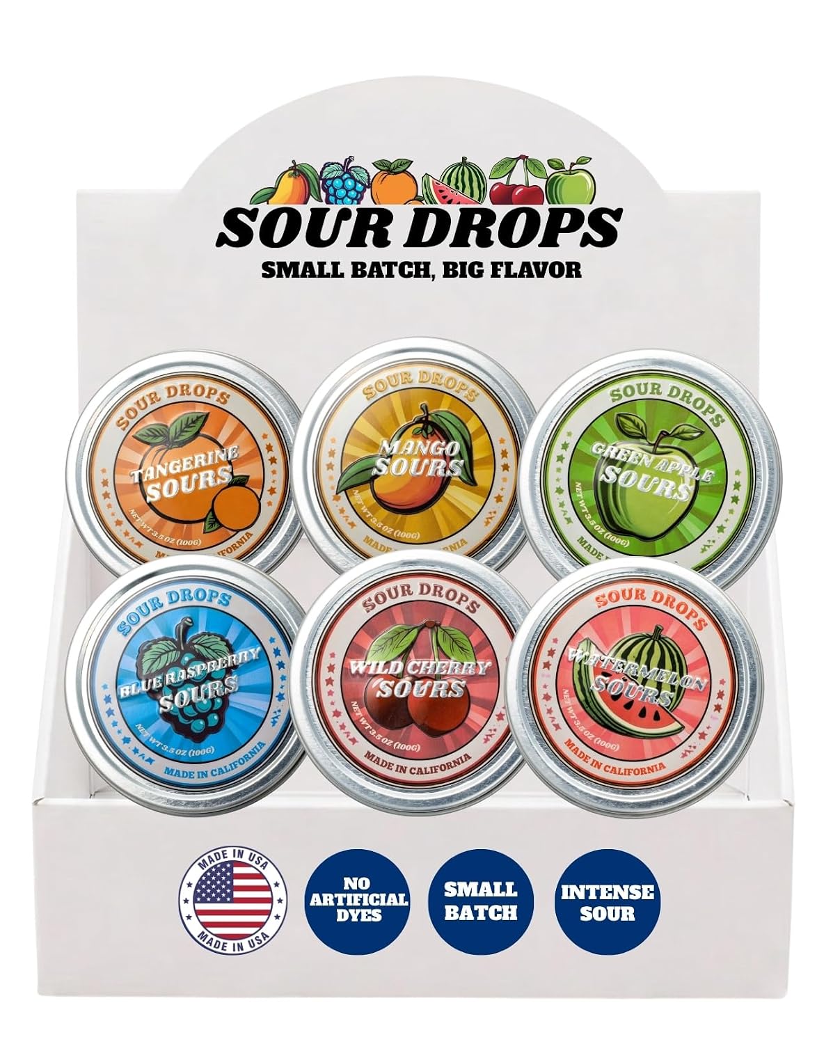 Sour Drops Raspberry Amazon.com : Sour Drops | Variety Flavor Sours | Blue Raspberry, Mango ...