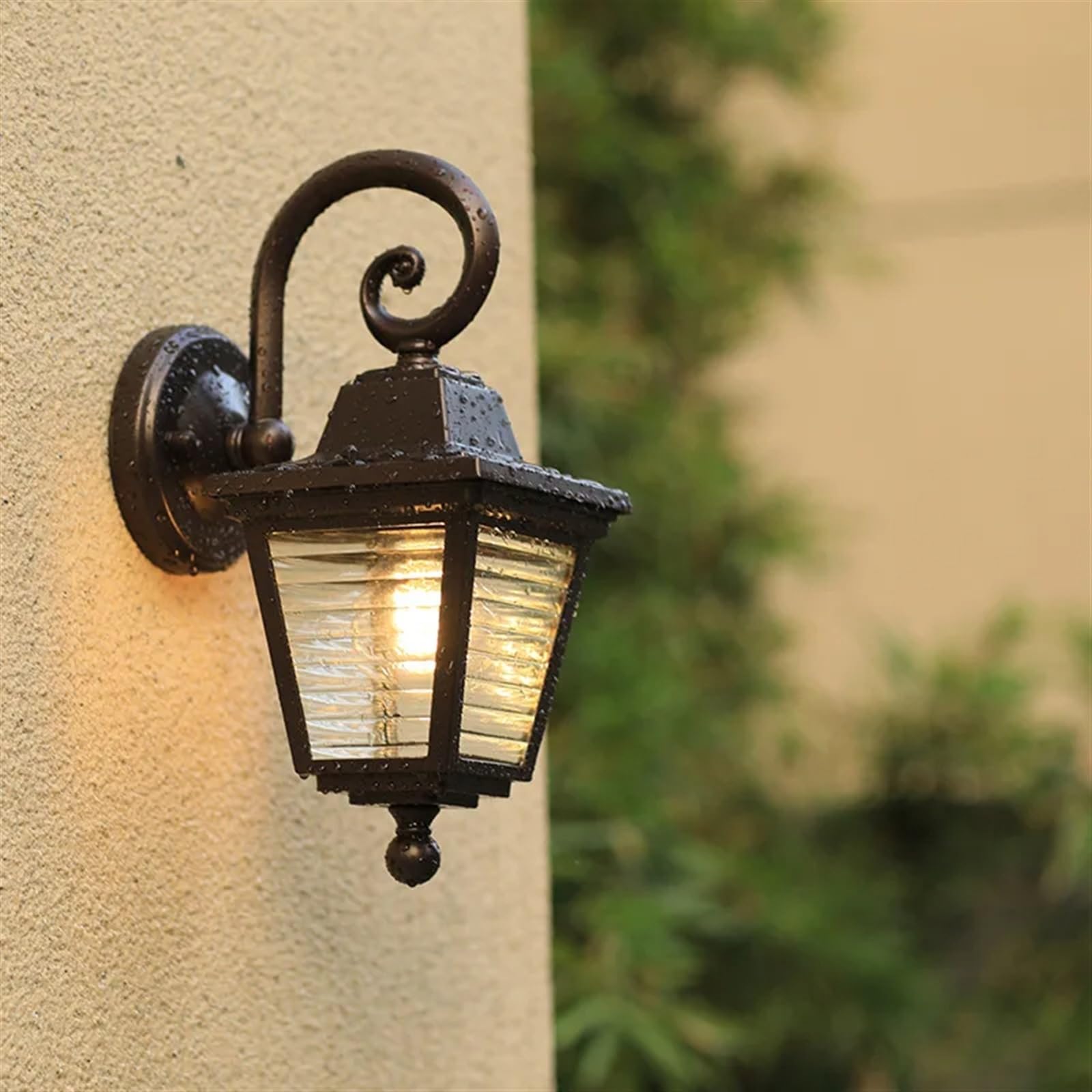SYAXVOM Waterproof Wall Lamp, European Villa Doorway Table Lamp Balcony Aisle Garden Outdoor Lighting