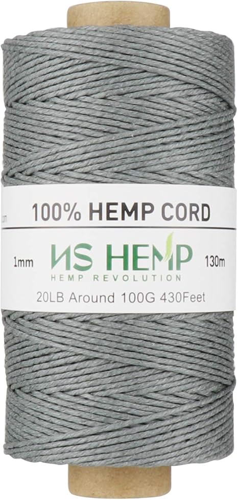 Amazon Ns Hemp ヘンプ100 麻紐1mm 麻紐 手芸 16 ライトグレー 130メートル アクセサリー用紐 糸 通販