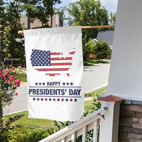 Miniatura 3 de Bandera de jardín para el Día del Presidente banderas de doble cara para el hogar boda fiesta decoración de vacaciones